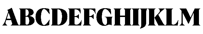 AlbraCondensedFlex Bold Instance Font UPPERCASE