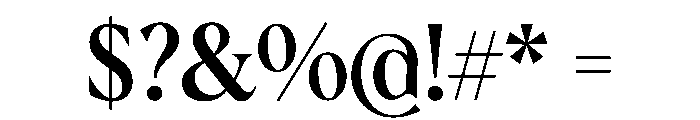AlbraCondensedFlex Medium Instance Font OTHER CHARS