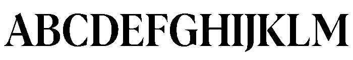 AlbraCondensedFlex Medium Instance Font UPPERCASE