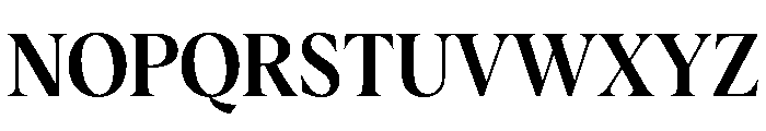 AlbraCondensedFlex Medium Instance Font UPPERCASE