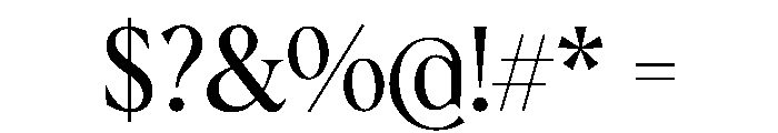 AlbraCondensedFlex Regular Instance Font OTHER CHARS