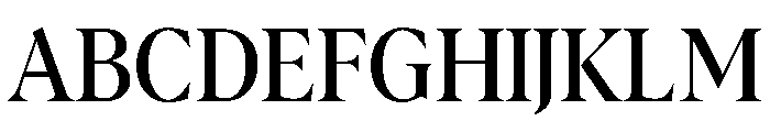 AlbraCondensedFlex Regular Instance Font UPPERCASE