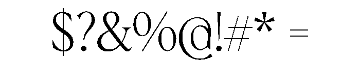 AlbraCondensedFlex Thin Instance Font OTHER CHARS