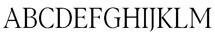 AlbraCondensedFlex Thin Instance Font UPPERCASE