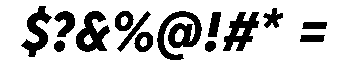 AlbulaCdPro XBdOblique Font OTHER CHARS