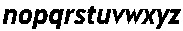 AlbulaCdPro XBdOblique Font LOWERCASE