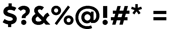 AlbulaPro Bold Font OTHER CHARS