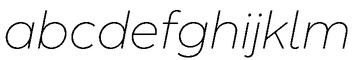 AlbulaPro ExtraLightOblique FONT