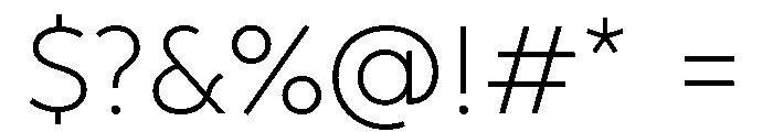 AlbulaPro Light Font OTHER CHARS