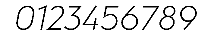 AlbulaPro LightOblique Font OTHER CHARS