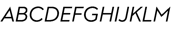 AlbulaPro Oblique Font UPPERCASE