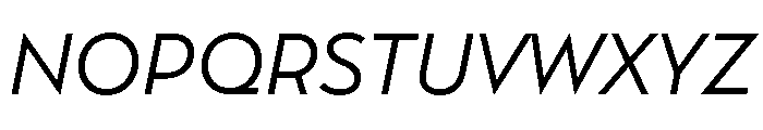 AlbulaPro Oblique Font UPPERCASE