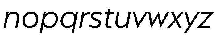 AlbulaPro Oblique Font LOWERCASE