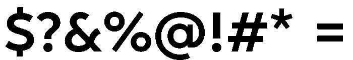 AlbulaPro SemiBold Font OTHER CHARS