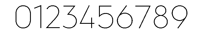 AlbulaPro Thin Font OTHER CHARS