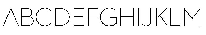 AlbulaPro Thin Font UPPERCASE