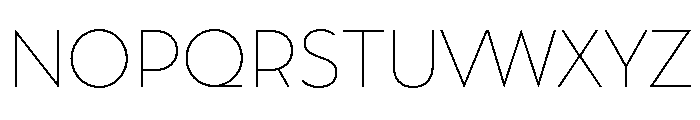 AlbulaPro Thin Font UPPERCASE