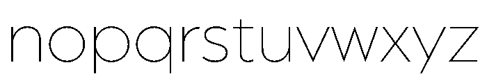 AlbulaPro Thin Font LOWERCASE