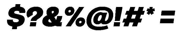 AlbumSans BlackItalic Font OTHER CHARS