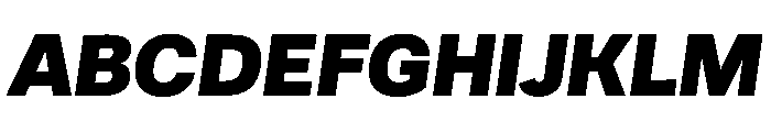AlbumSans BlackItalic Font UPPERCASE