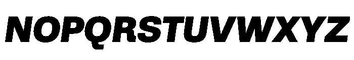 AlbumSans BlackItalic Font UPPERCASE