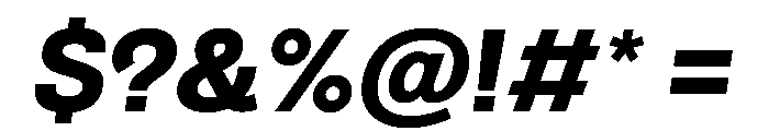 AlbumSans BoldItalic Font OTHER CHARS