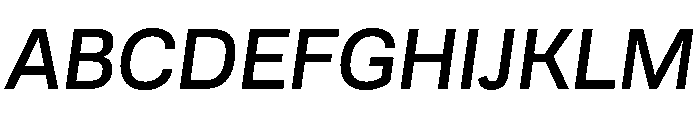 AlbumSans BookItalic Font UPPERCASE