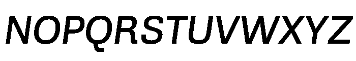 AlbumSans BookItalic Font UPPERCASE