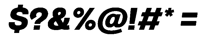 AlbumSans ExtraBoldItalic Font OTHER CHARS