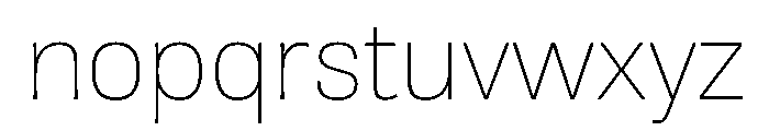 AlbumSans ExtraLight Font LOWERCASE