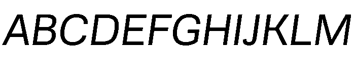 AlbumSans Italic Font UPPERCASE