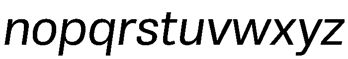 AlbumSans Italic Font LOWERCASE