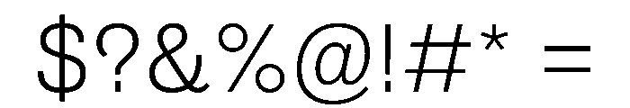 AlbumSans Light Font OTHER CHARS