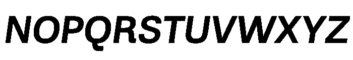 AlbumSans SemiBoldItalic Font UPPERCASE