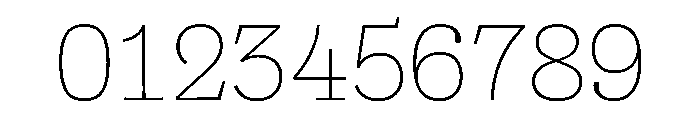 AlbumSlab ExtraLight Font OTHER CHARS