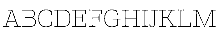 AlbumSlab ExtraLight Font UPPERCASE