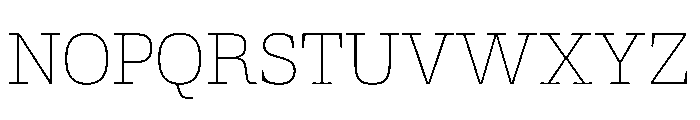 AlbumSlab ExtraLight Font UPPERCASE