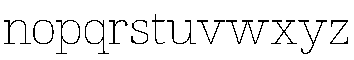 AlbumSlab ExtraLight Font LOWERCASE