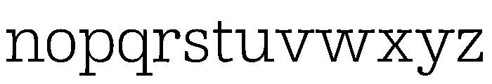 AlbumSlab Light Font LOWERCASE