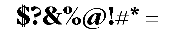 Alcala BlackDisplay Font OTHER CHARS