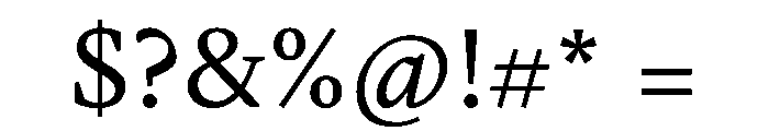 Alcala Roman Font OTHER CHARS