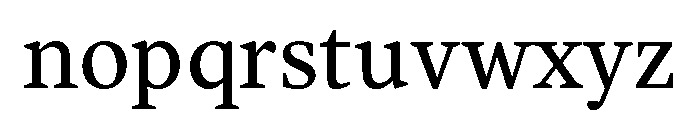 Alcala Roman Font LOWERCASE