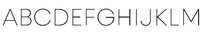 Alcyone ExtraLight Font UPPERCASE