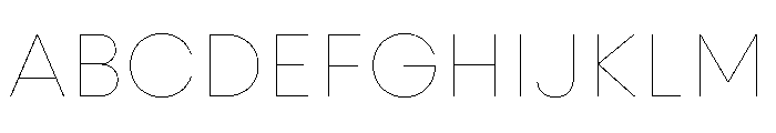 Alcyone Thin Font UPPERCASE