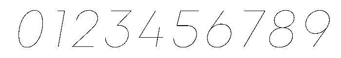 Alcyone ThinItalic Font OTHER CHARS
