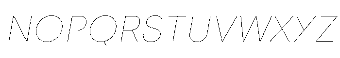 Alcyone ThinItalic Font UPPERCASE