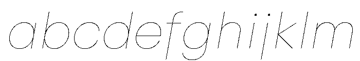 Alcyone ThinItalic FONT