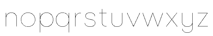 Alcyone Thin Font LOWERCASE