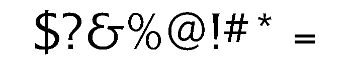 Alexon LightSmallCaps Font OTHER CHARS