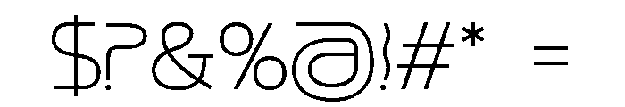 Alezio V0.5 Light Font OTHER CHARS